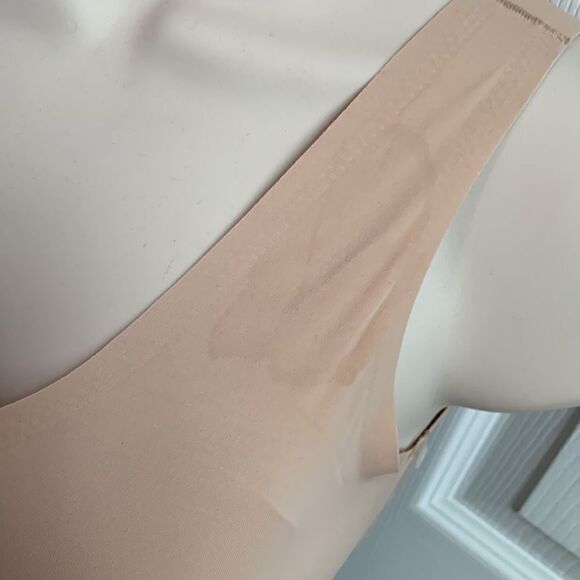 True and Co Laser Cut Flat Edge Removable Pads Seamless Bralette Bra Large - Picture 3 of 11